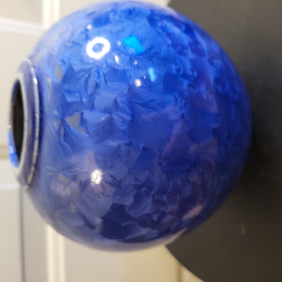 Wizard of Clay Blue Crystalline Vase 5.5" - Picture 3 of 11